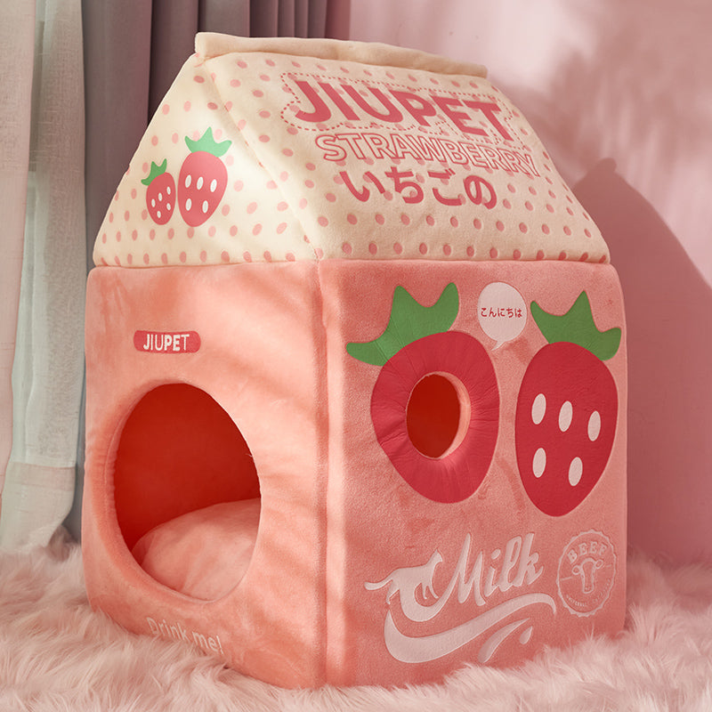 Milk Box Cat Bed House