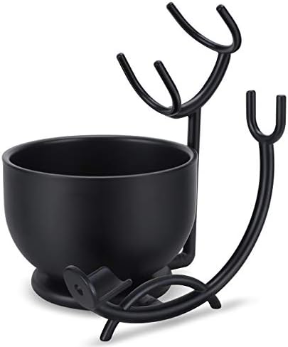 Grooming Shaving Kit for Men,Strong Razor and Brush Stand with Stainless Steel Shaving Soap Bowl,Dad Gifts,boyfriend Gifts,Husband Gifts for Him