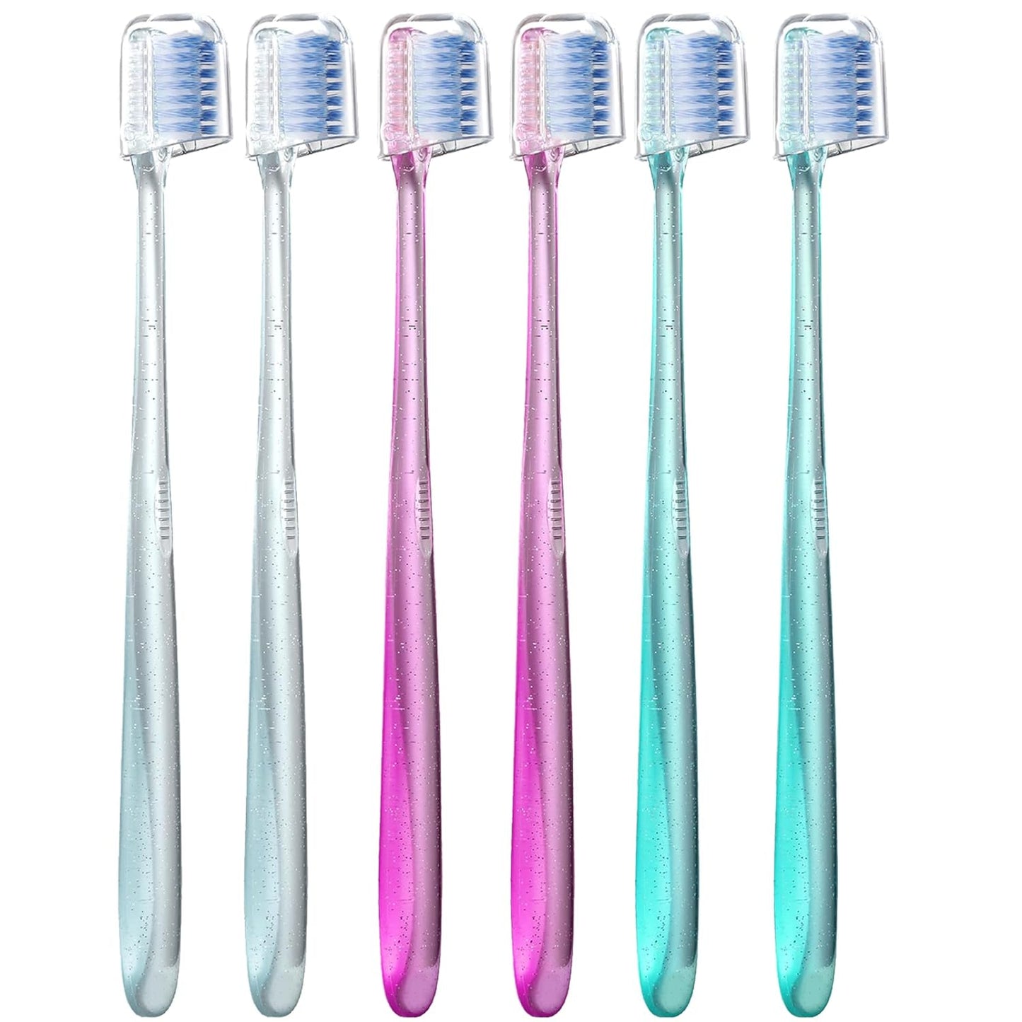 Fregum V-Shaped Orthodontic Toothbrush for Braces, Soft Bristles, 6 Count, No Interdental Brushes Included