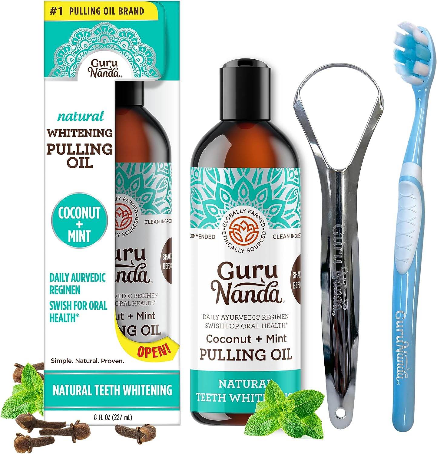 Coconut Oil Pulling with 7 Natural Essential Oils and Vitamin D, E, K2, Alcohol Free Mouthwash (Mickey D), Helps with Fresh Breath, Teeth Whitening, Gum Health (8 Fl. Oz) - 1 Pack - Premium Mouthwash from Concordia Style Boutique - Just $29.98! Shop now at Concordia Style Boutique