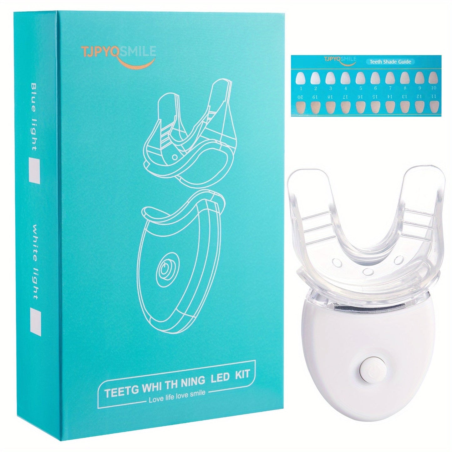 Get Gorgeous Teeth Instantly with Blue LED Teeth Whitening Accelerator & Laser Light Tool - Perfect for Women's Beauty & Health!