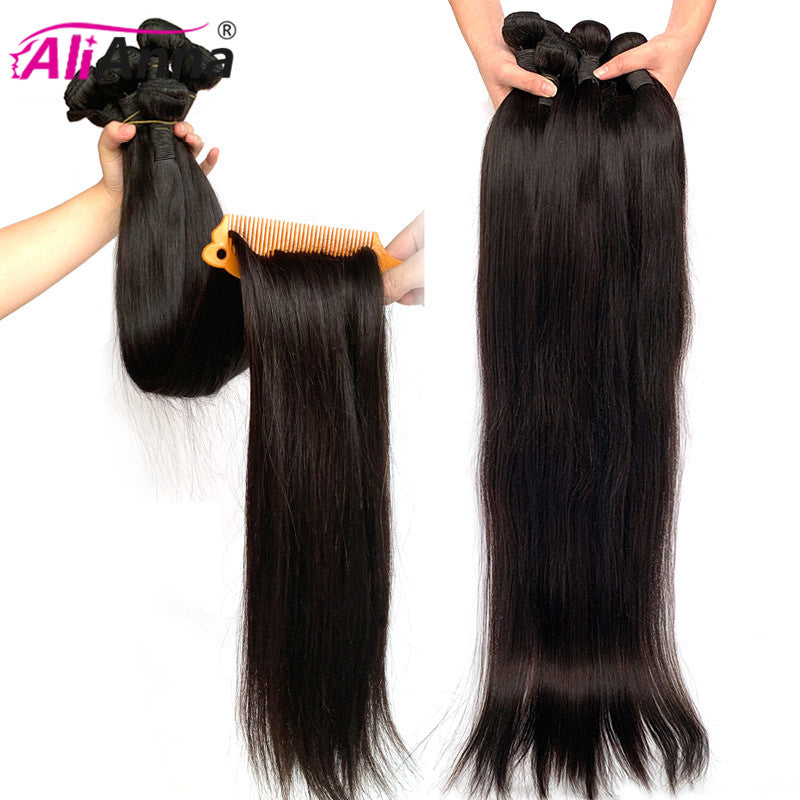 Straight Remy Human Hair Bundles