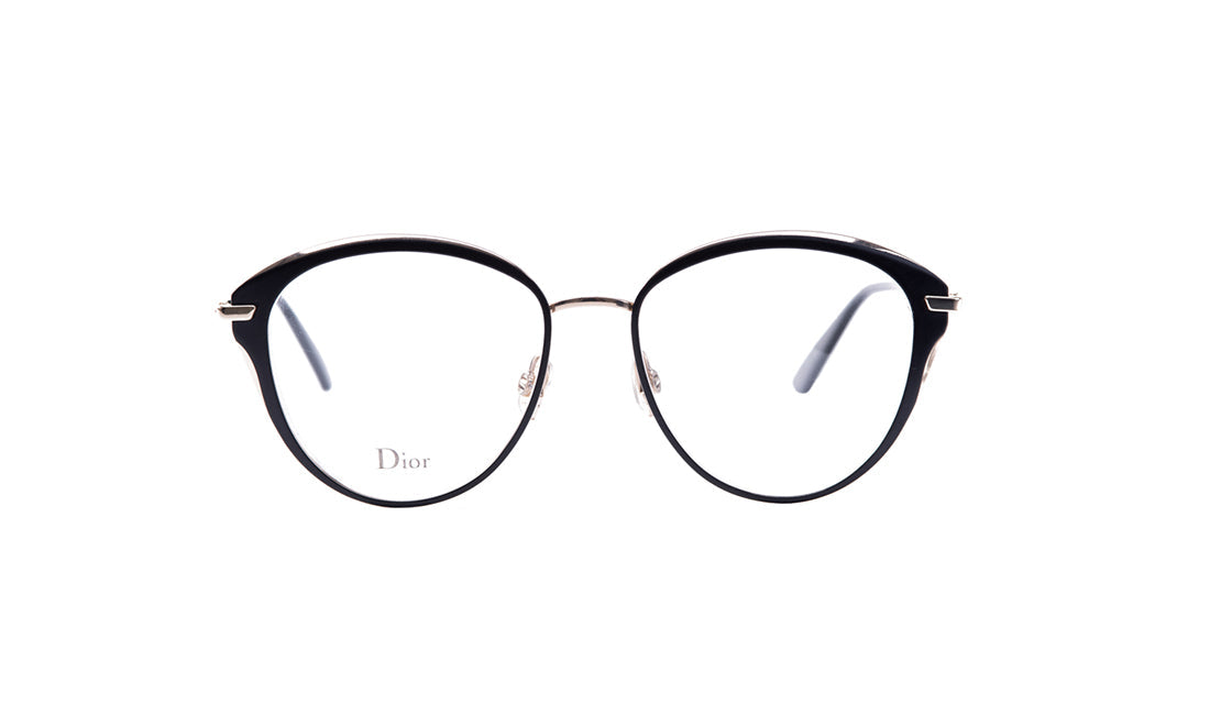 Frames Dior Dioressence20 Black, Dior, Frames, Medium, Metal, Oval, Prescription, Womens