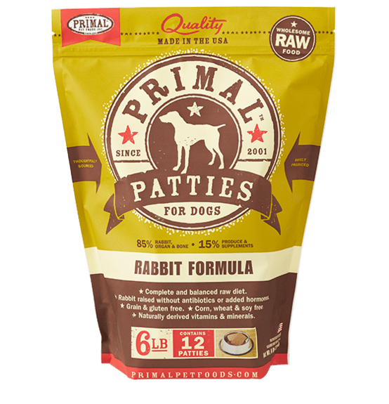 Primal Raw Frozen Rabbit Formula For Dogs