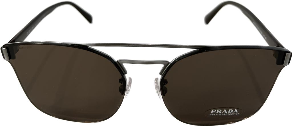 Prada PR67TS 5AV8C1 Gunmetal/Brown