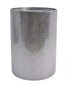 Braeburn Silver Hammered Iron Acccent Table - $45