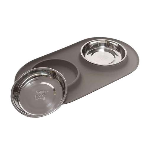 Messy Cats Double Silicone Feeder