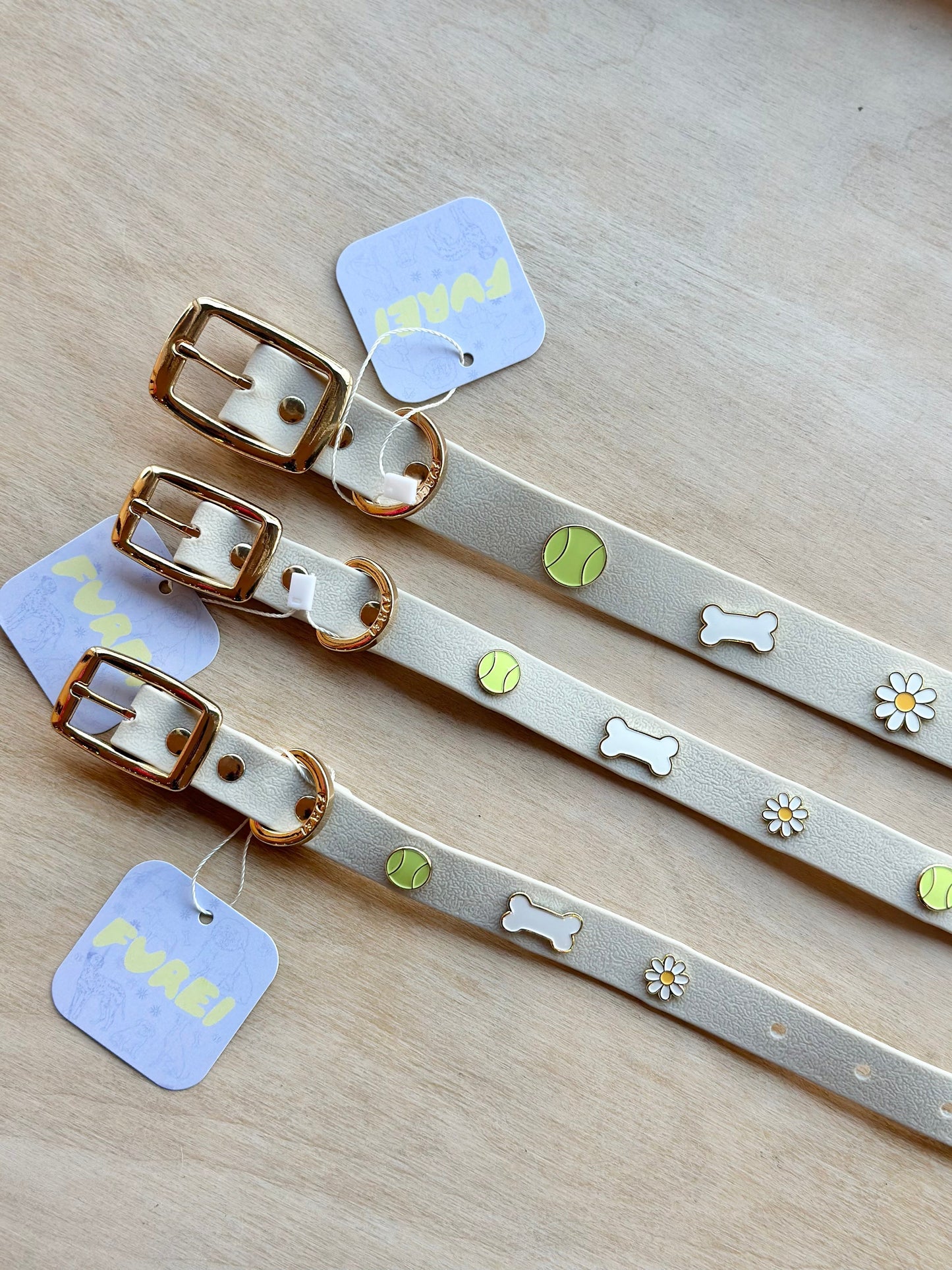 Furei Pets Waterproof Charm Collar - Live Love Tennis Ball