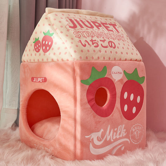 Milk Box Cat Bed House