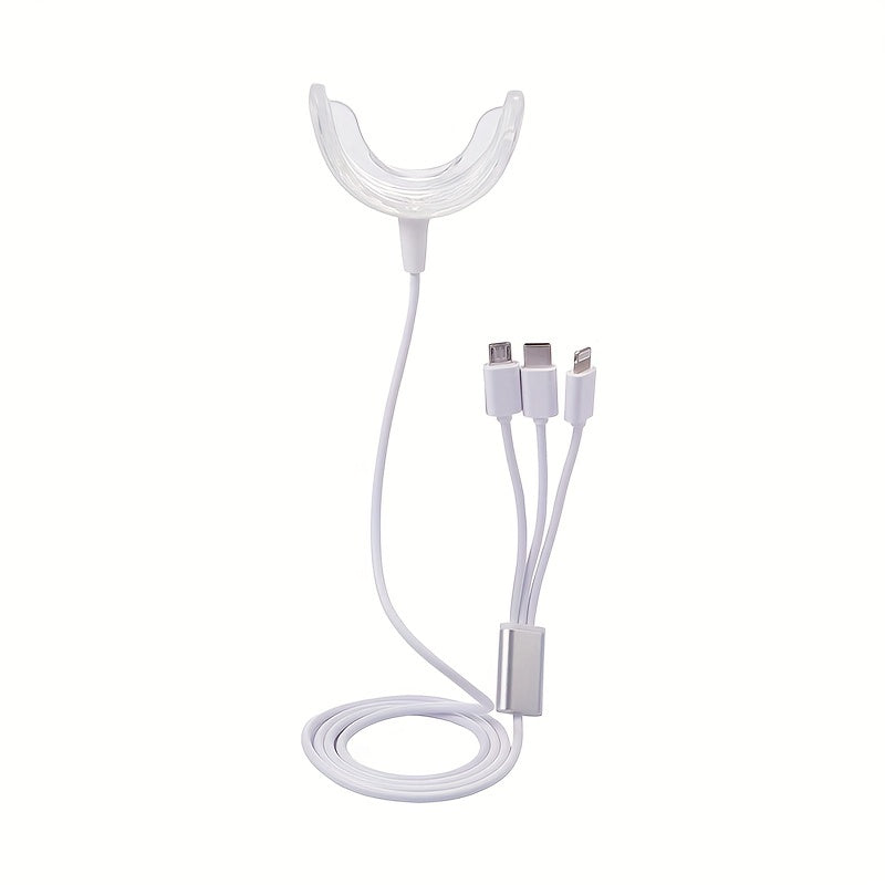 LED Teeth Whitening Instrument, Portable Rechargeable Blue Light Oral Care Light Tool, Electric Dental Teeth Whitening Instrument, Mini LED Light Oral Care Tool