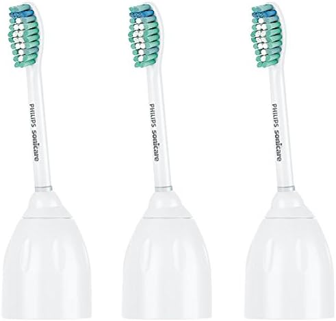 Philips Sonicare Genuine E-Series Replacement Toothbrush Heads, 3 Brush Heads, White, HX7023/30