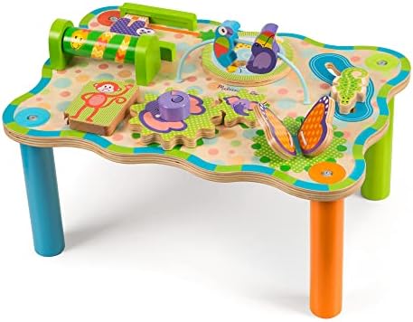 Melissa & Doug First Play Children’s Jungle Wooden Activity Table for Toddlers Multi-color 1 EA
