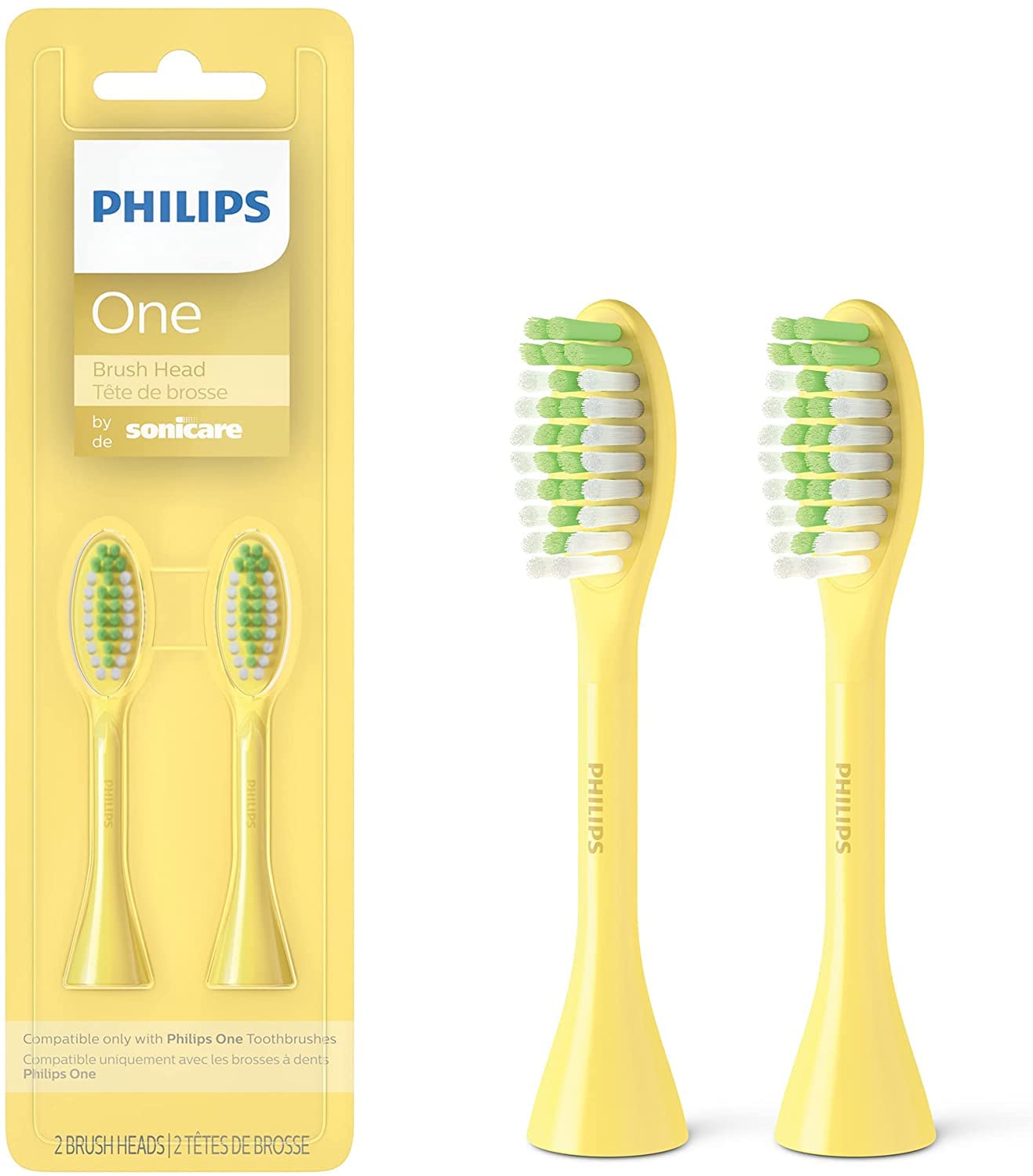 PHILIPS One by Sonicare, 2 Brush Heads, Mango, BH1022/02
