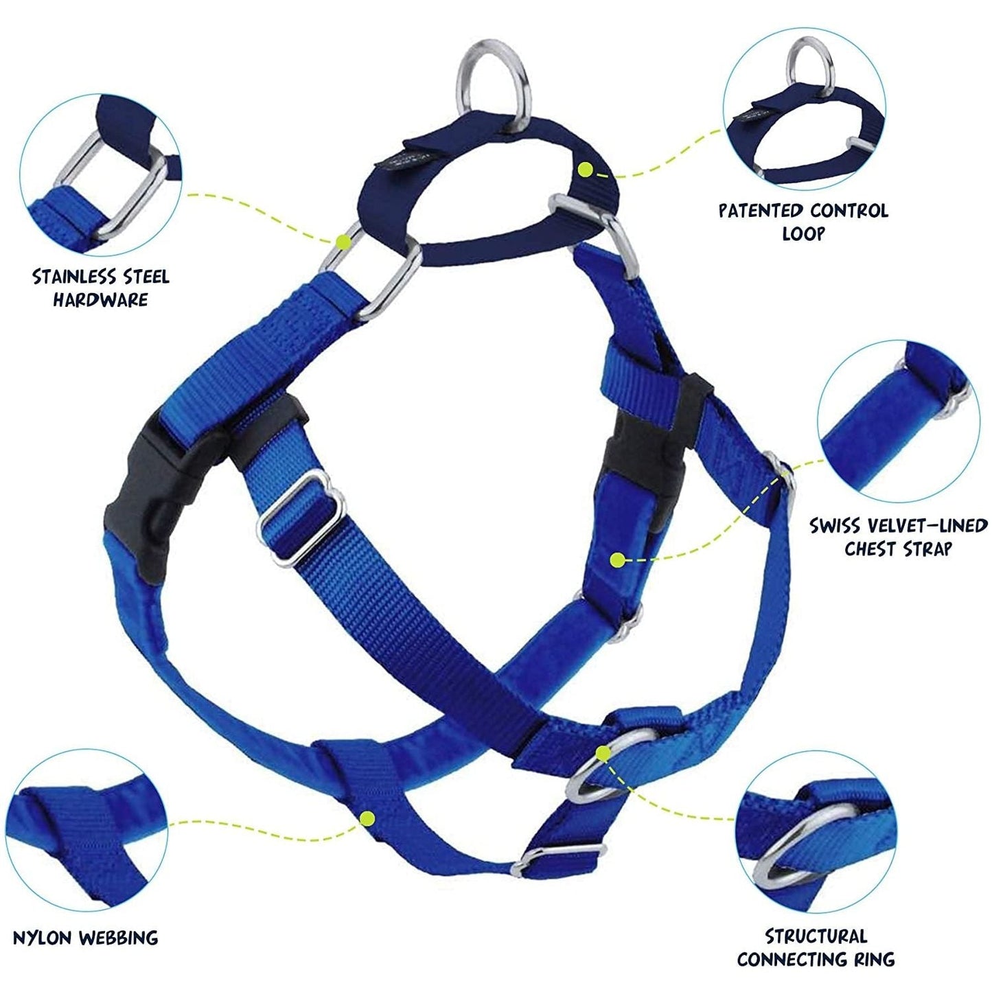 Freedom No-Pull Dog Harness Royal Blue