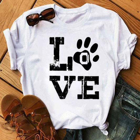 Love Dog Paw T-shirt