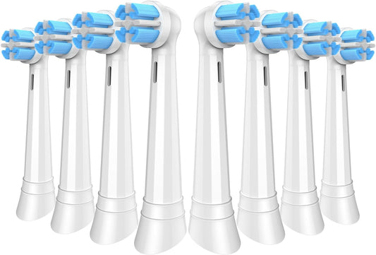 MRYUESG Replacement Toothbrush Heads Compatible with Oral-B iO Electric Toothbrushes, 8 Pack, White