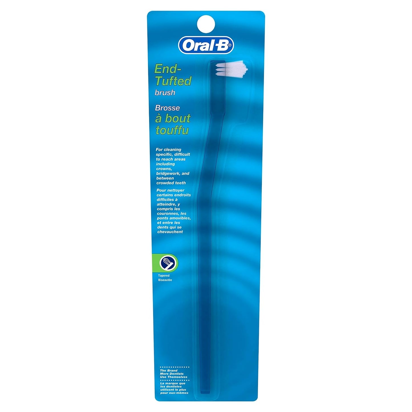 Oral-B End-Tufted Denture Toothbrush, Blue, Pack of 6
