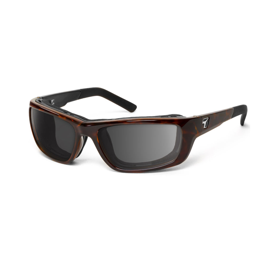 7eye Ventus in Tortoise Frame and Grey Lens profile view