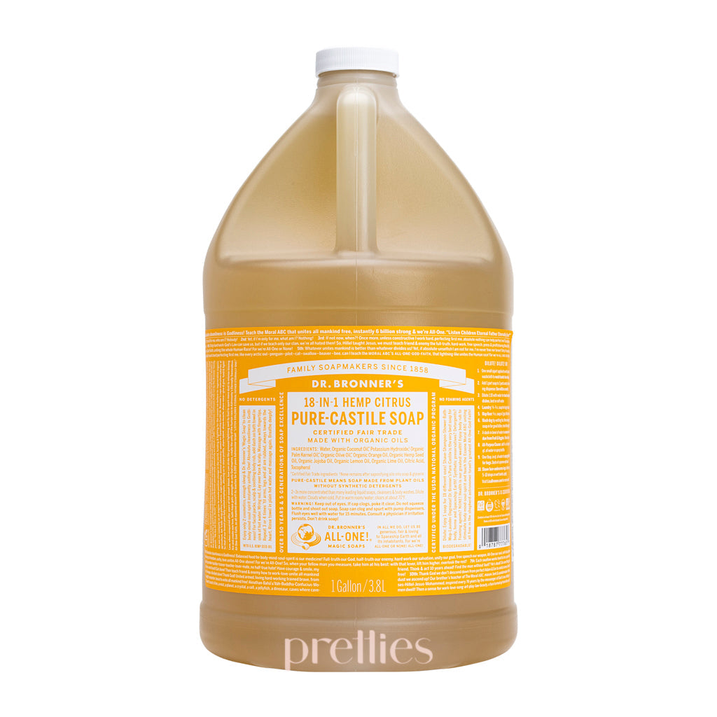 Dr.Bronner's 18-IN-1 Organic Citrus Liquid Soap (1gal) 3.8L