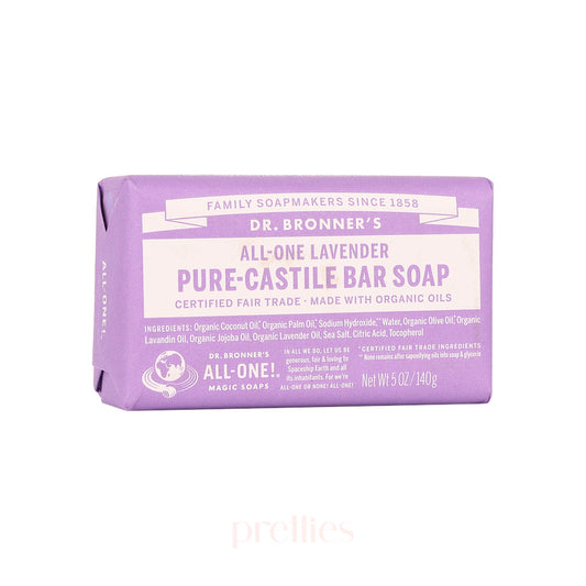 Dr.Bronner's ALL-ONE Organic Lavender Bar Soap 140g