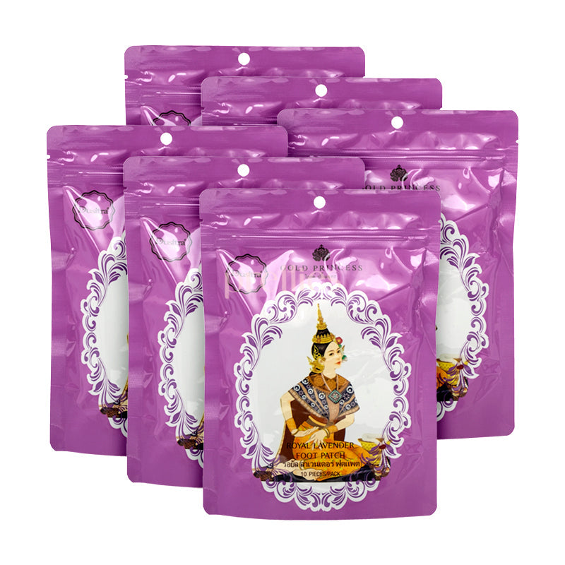 Gold Princess Gold Princess Royal Detoxification Foot Patch - Lavender (10/pack) x6packs
