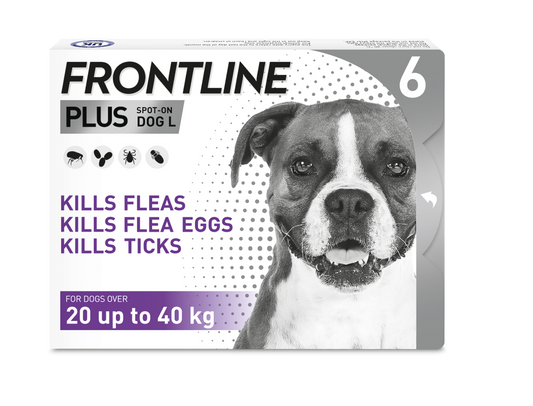 Frontline Plus for Large Dogs x6