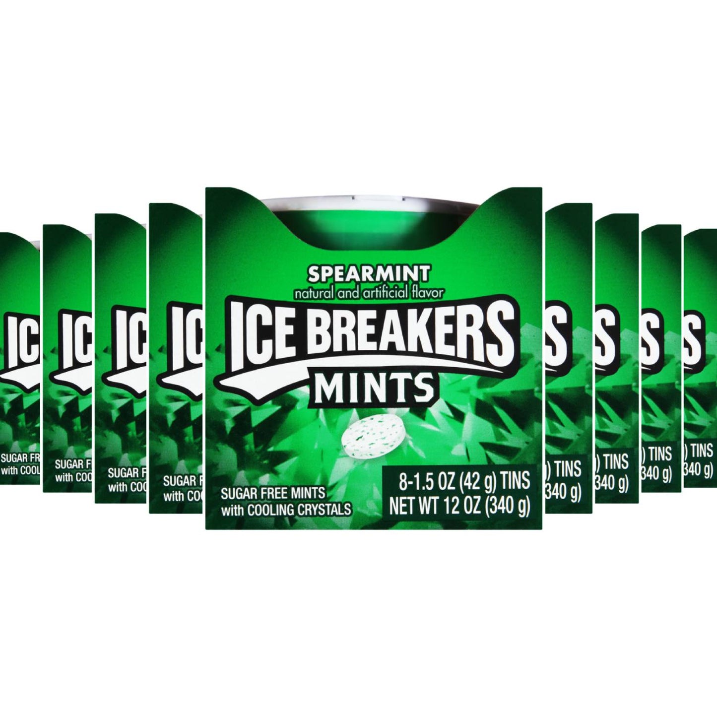 Ice Breakers Sugar Free Mints, Spearmint 8 ct - 24 Pack - ( 192 ct )