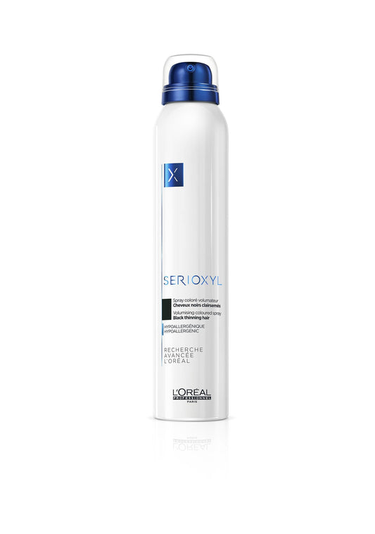 L'Oreal  Professionnel Serioxyl Volumising & Bodifying Coloured Spray Black 136g