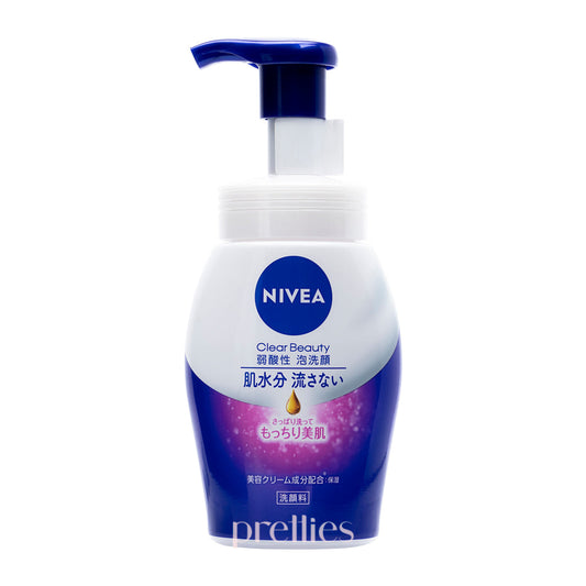 NIVEA Clear Beauty Weakly Acidic Foam Face Wash - Elastic Beauty 150ml (Pink)