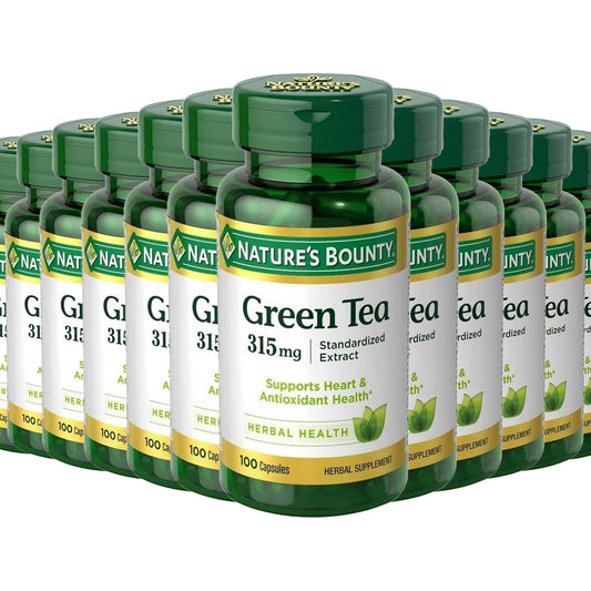 Nature's Bounty Green Tea Extract, 315 mg - 100 Capsules - 12 Pack