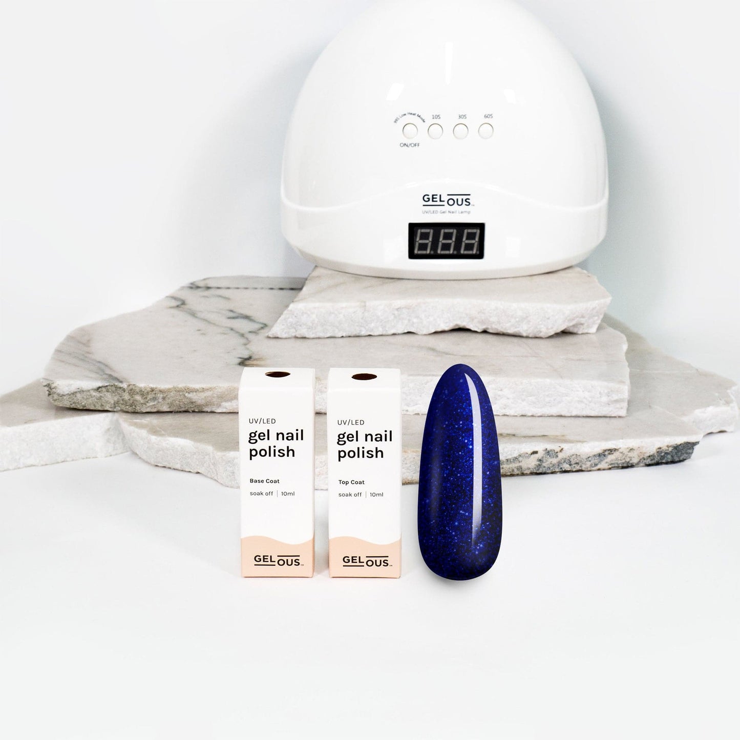 Gelous gel nail polish Deep Blue Sea Basic Pack - photographed in New Zealand