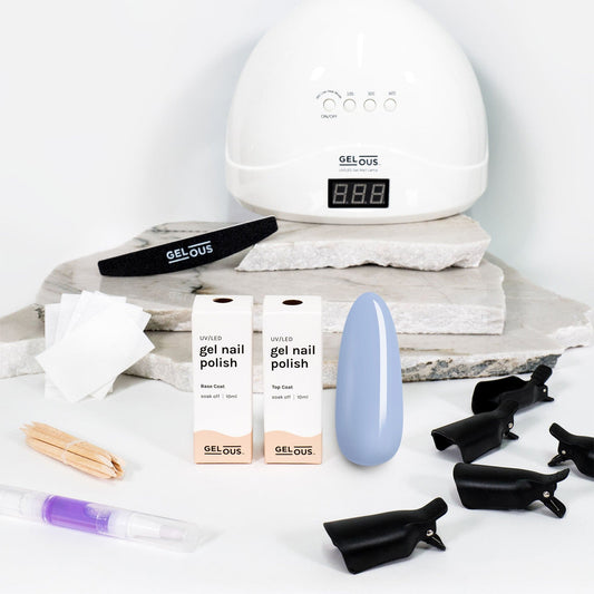 Gelous gel nail polish Float Away Starter Pack - photographed in New Zealand