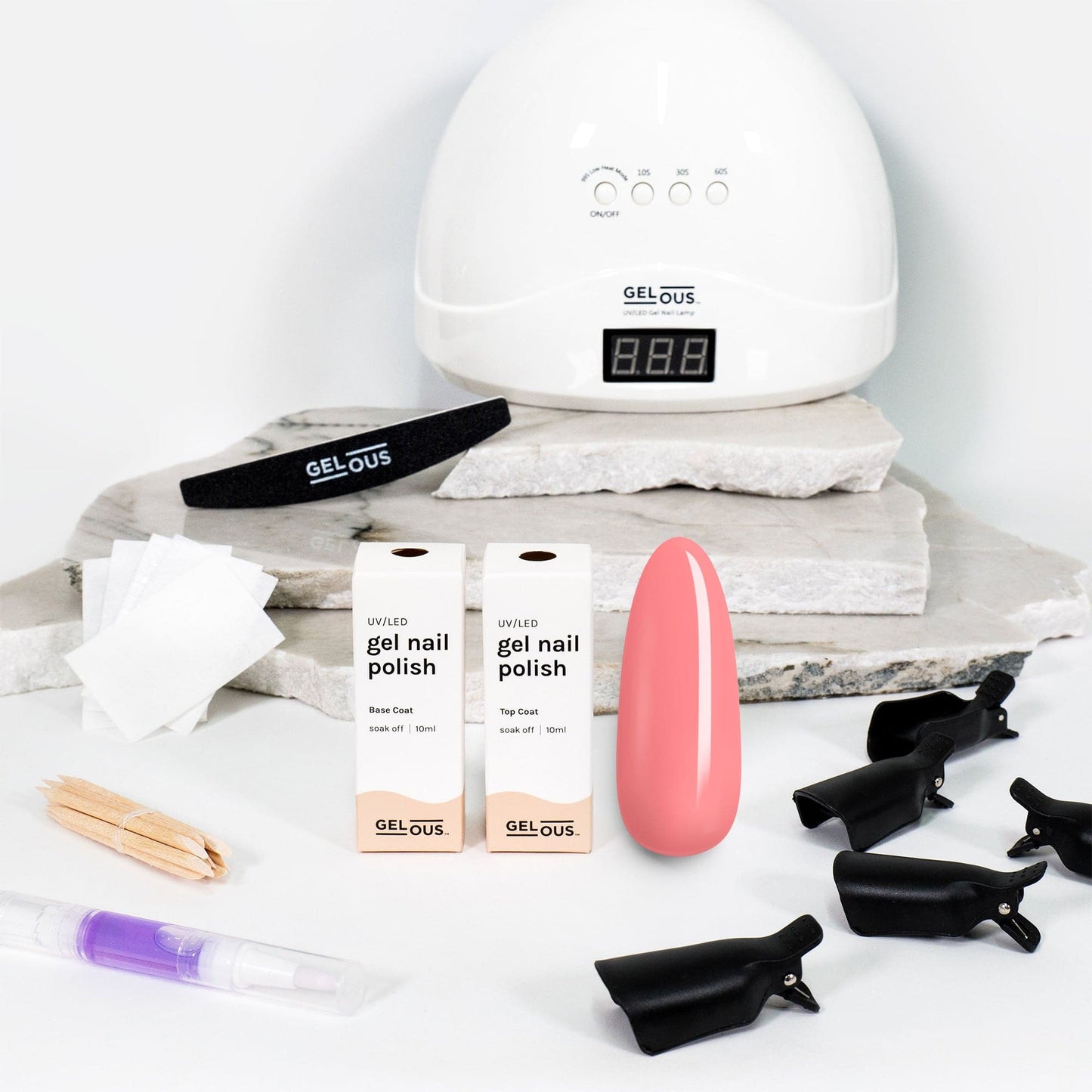 Gelous gel nail polish Just Peachy Starter Pack - photographed in New Zealand