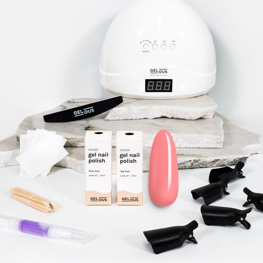 Gelous gel nail polish Just Peachy Starter Pack - photographed in New Zealand