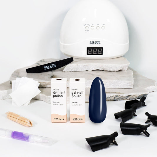 Gelous gel nail polish Once in a Blue Moon Starter Pack - photographed in New Zealand