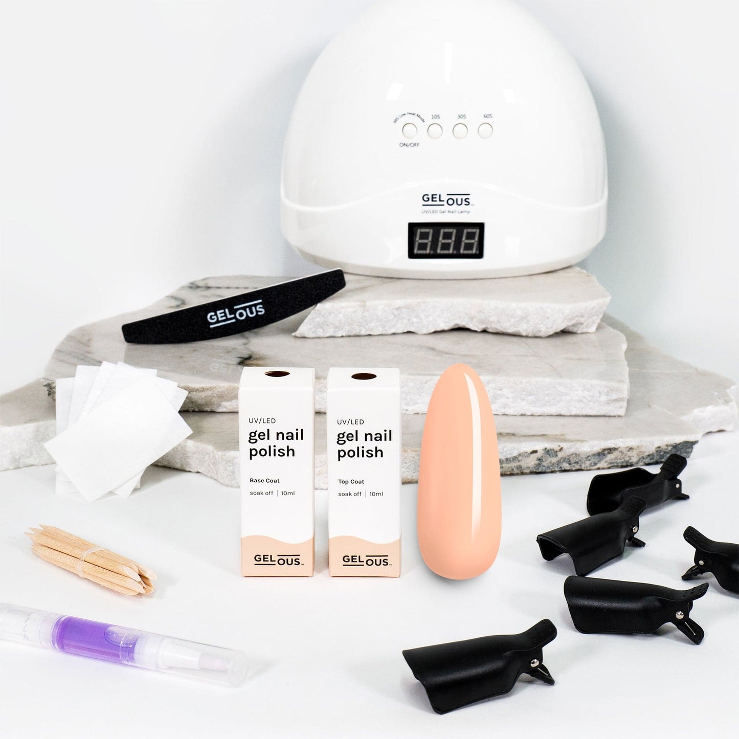 Gelous gel nail polish Peaches and Cream Starter Pack - photographed in New Zealand