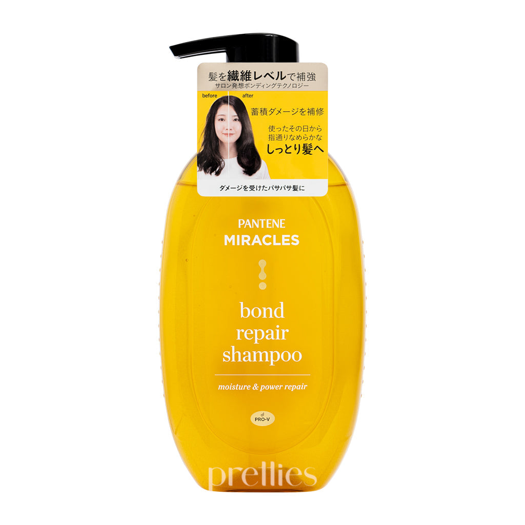 P&G Pantene Miracles Bond Repair Shampoo - Moisture & Power Repair (For Damaged Hair) 440g (Gold)