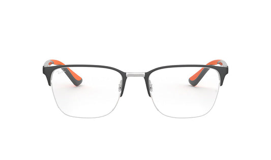 Frames Rayban 0RX6428 Frames, Grey, Medium, Mens, Metal, Prescription, Rayban, Rectangle