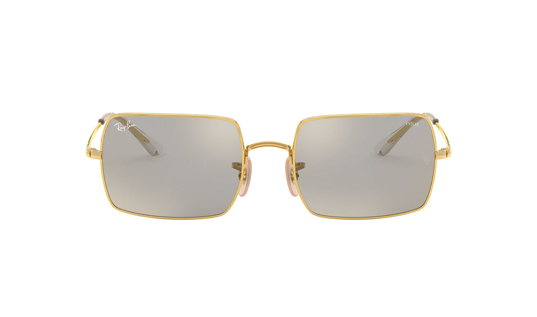 Sunglasses Rayban 1969 (Photochromic) Gold, Medium, Metal, Photochromic, Prescription, Rayban, Rectangle, Sunglasses, Womens
