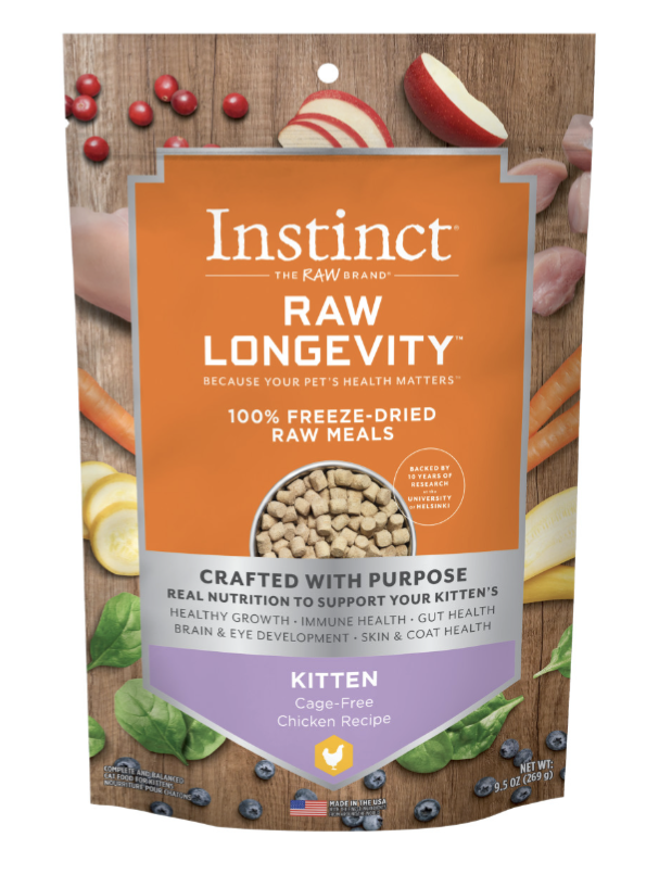 Instinct Raw Longevity Freeze Dried Chicken 9.5oz