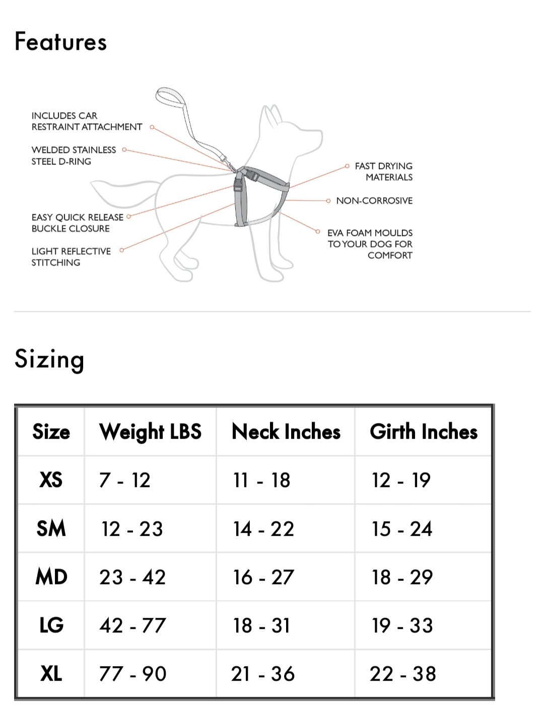 Ez Dog Chest Plate Harness/Reflective Piping with Car Restraint