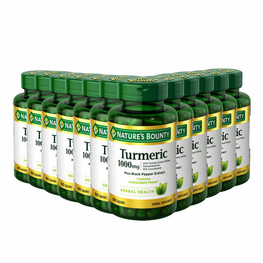 Nature's Bounty Turmeric 1000 Mg - 60 Capsules - 12 Pack