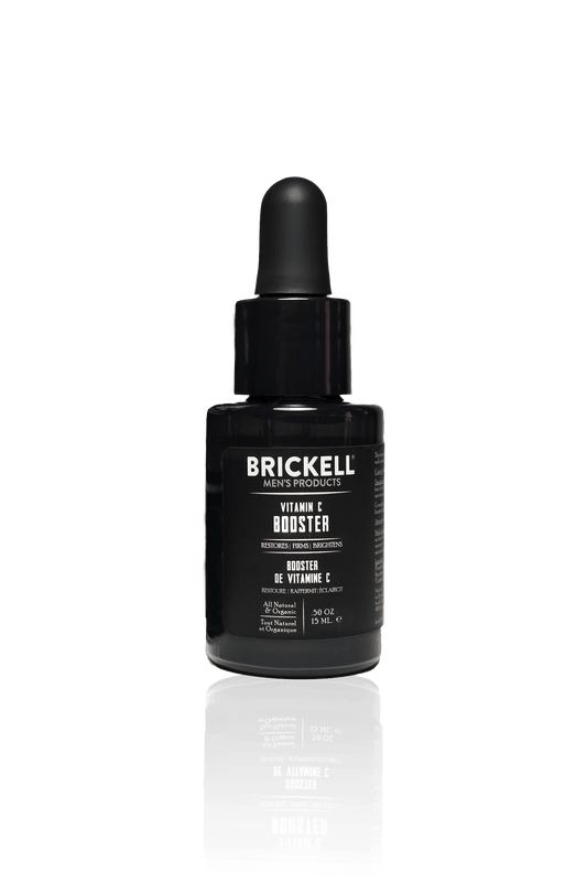 best vitamin C booster for men, brickell men, vitain C, booster for skin, face serum, brighter looking skin, former skin, how to get firmer skin, best products for mens skin, vitamin C booster, face cream, best anti aging for men, organic, natural
