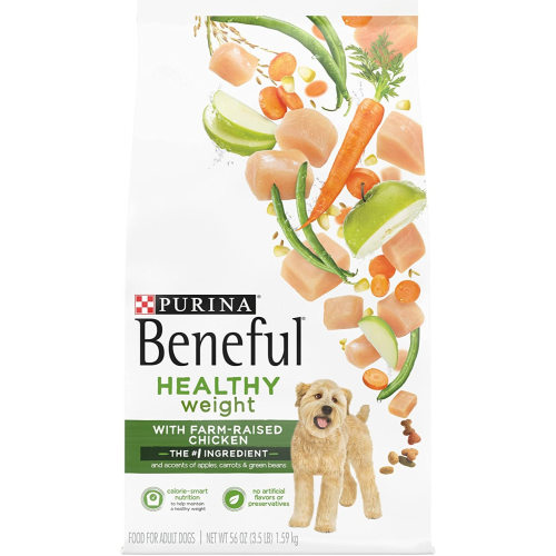 Purina Beneful Healthy Weight Dry Dog Food, Healthy Weight With Real Chicken - 3.5 lb. Bag