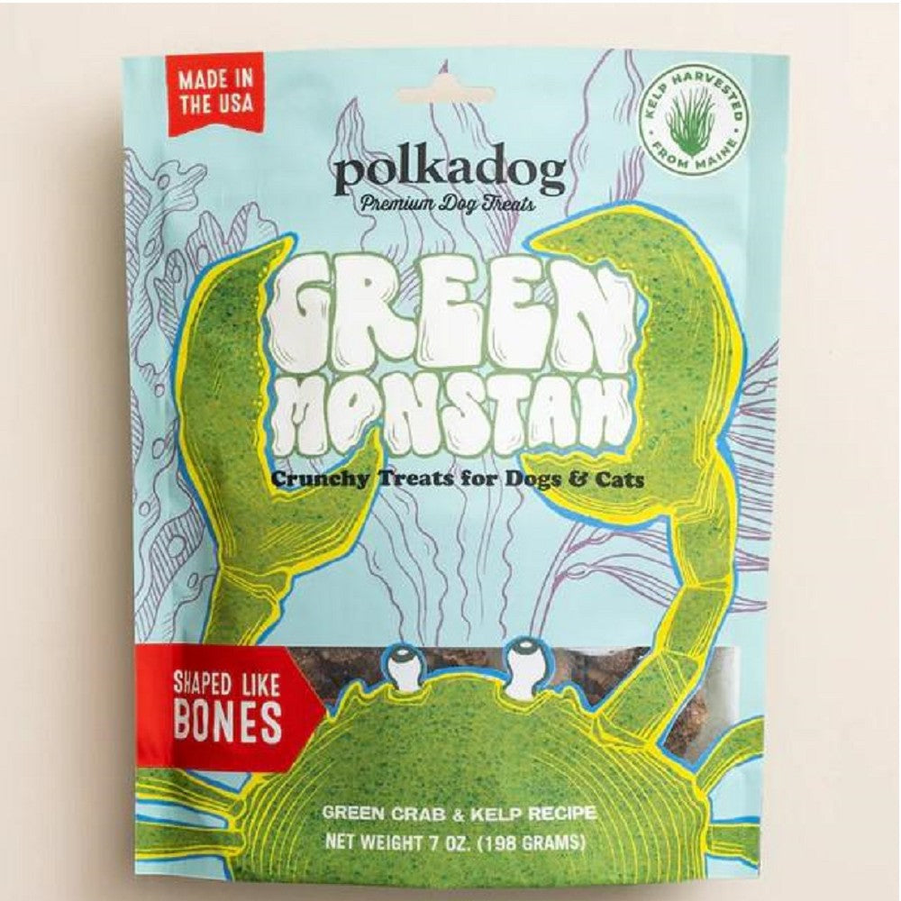 Green Monstah Bone Shaped Crunchy Dog Treats