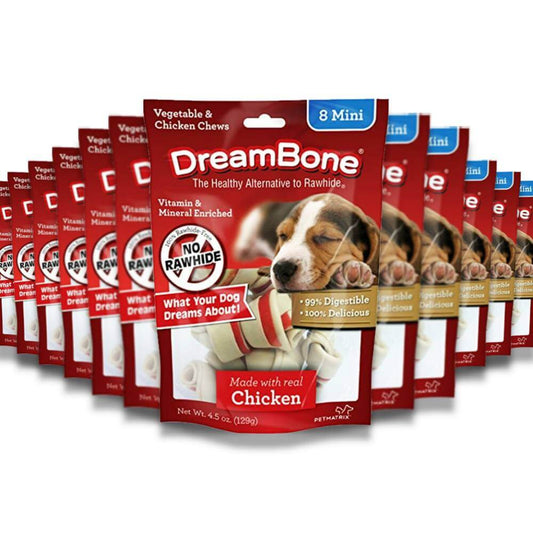 DreamBone - Mini Chews With Real Chicken, Rawhide-Free Chews For Dogs - 4.5 Oz - 24 Pack