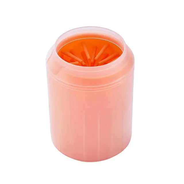 Pet Paw Washing Silicone Cup Orange M