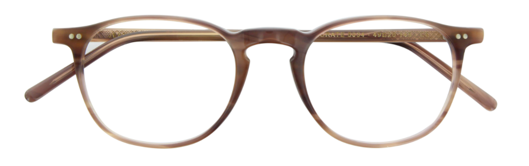 lafont socrate handmade in france vintage reedition round shape modern contemporary unisex men women plastic acetate basic classic casual 5034 beige front
