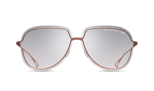 Sunglasses DITA Nightbird Three (Web Exclusive) Aviator, Dita, Large, Non-Polarized, Non-Prescription, Rose Gold, Sunglasses, Titanium, Womens