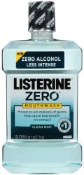 Listerine Zero® Mouthwash, Clean Mint Flavor, 1.5 Liter Bottle